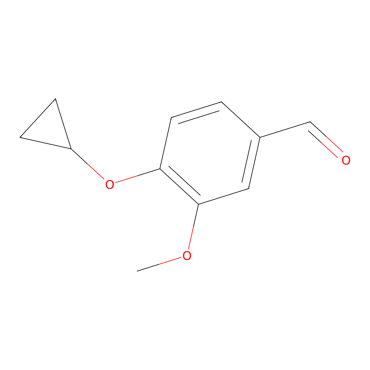 4-Cyclopropoxy-3-methoxybenzaldehyde molecular structure, CAS 1204415-66-6