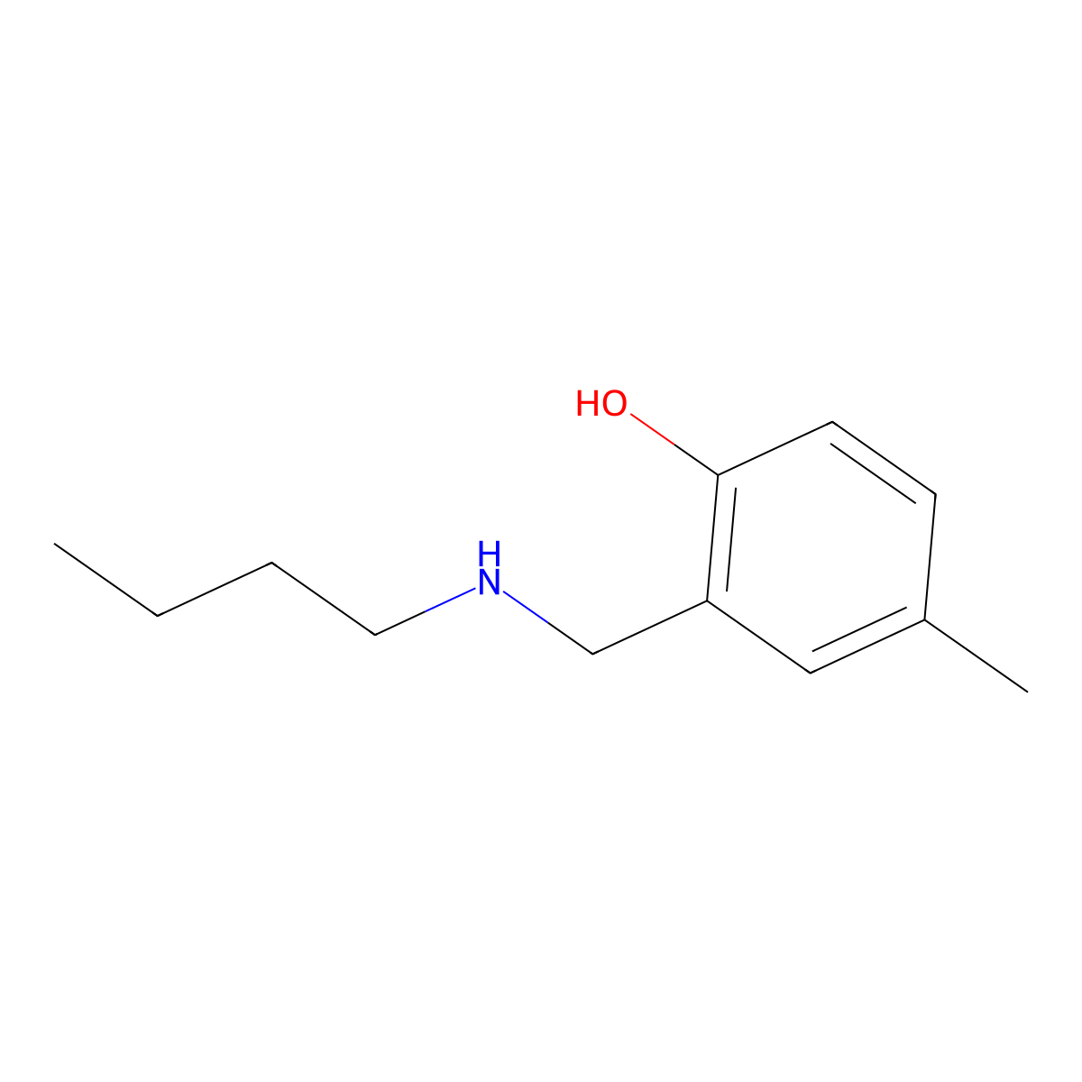 2-[(Butylamino)methyl]-4-methylphenol molecular structure, CAS 1204425-15-9