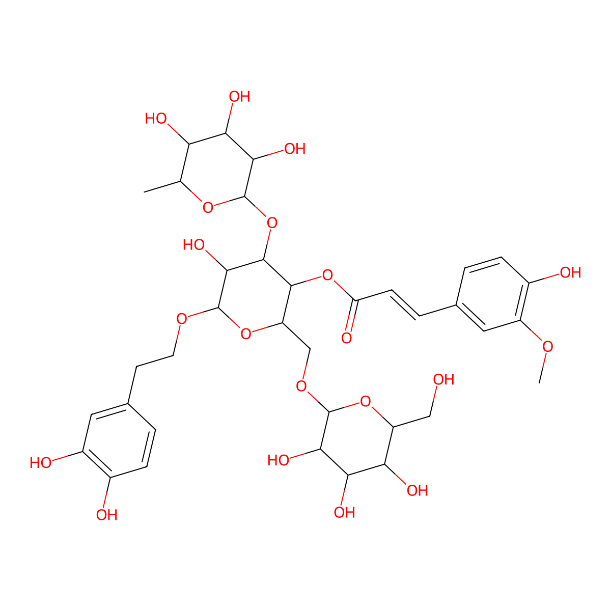 Jionoside A1 molecular structure, CAS 120444-60-2