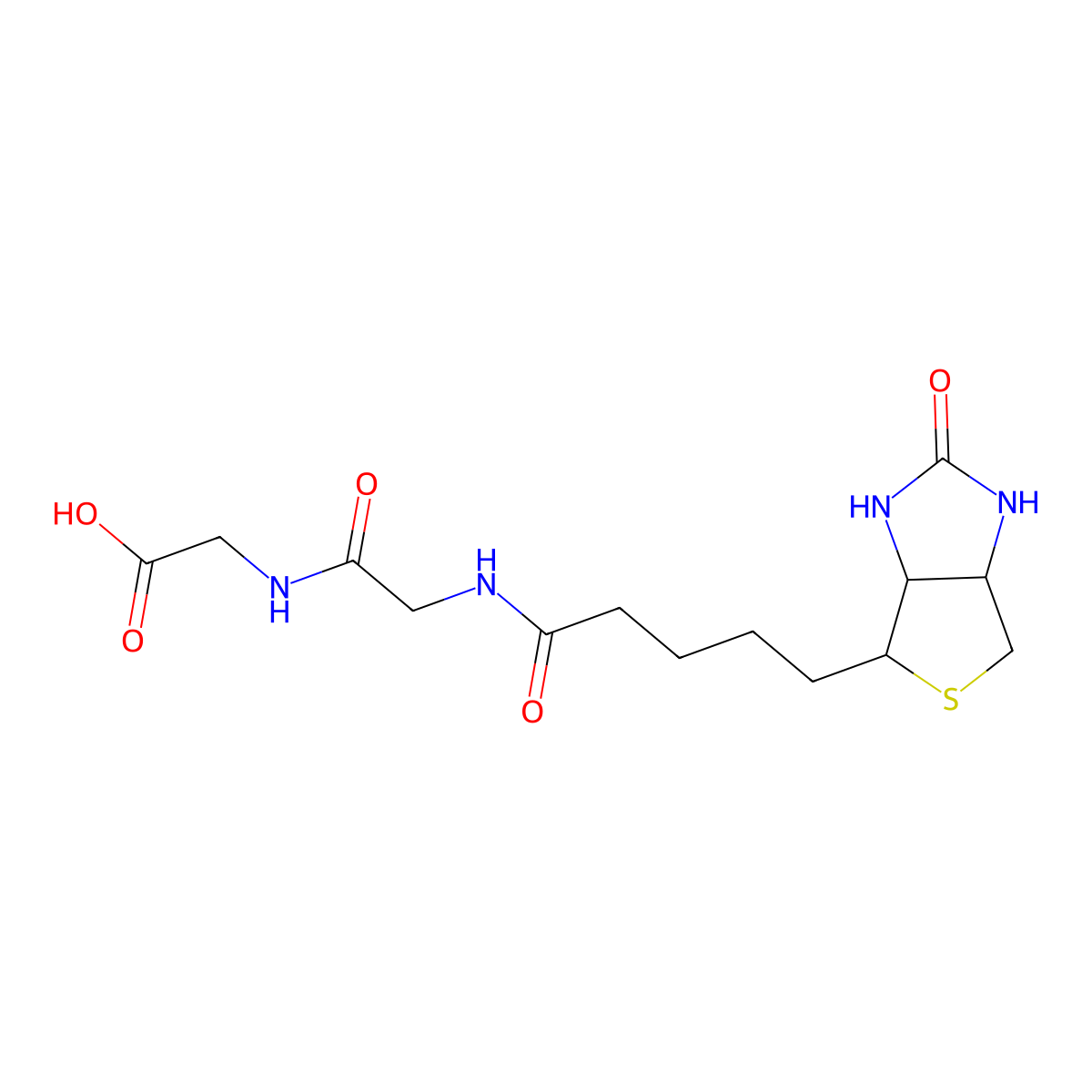 Biotinyl-Gly-Gly-OH molecular structure, CAS 120447-60-1