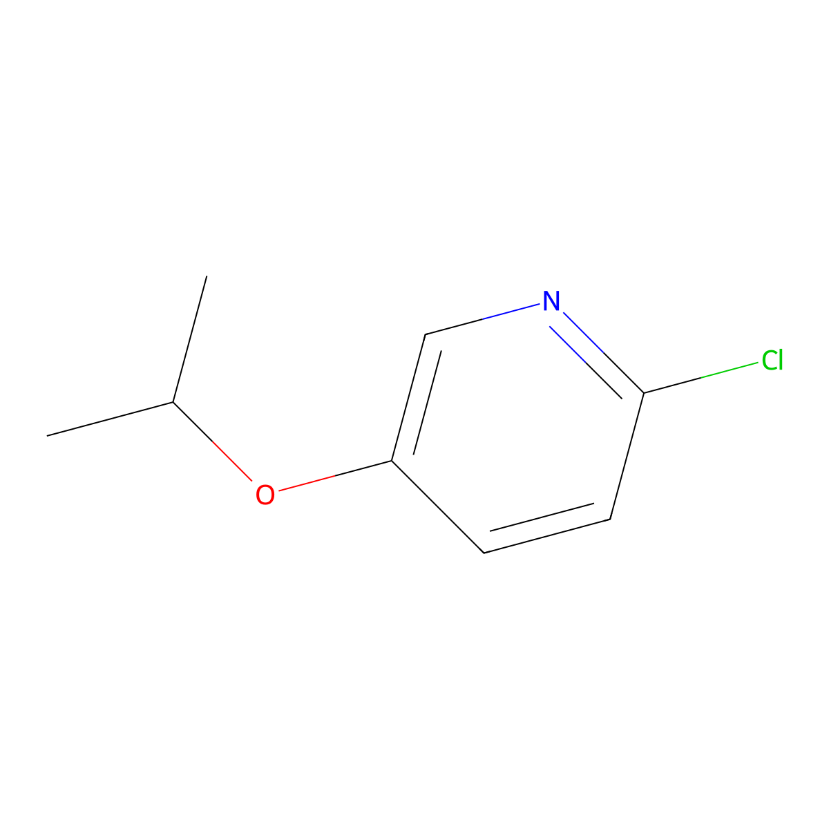2-Chloro-5-isopropoxypyridine molecular structure, CAS 1204483-99-7