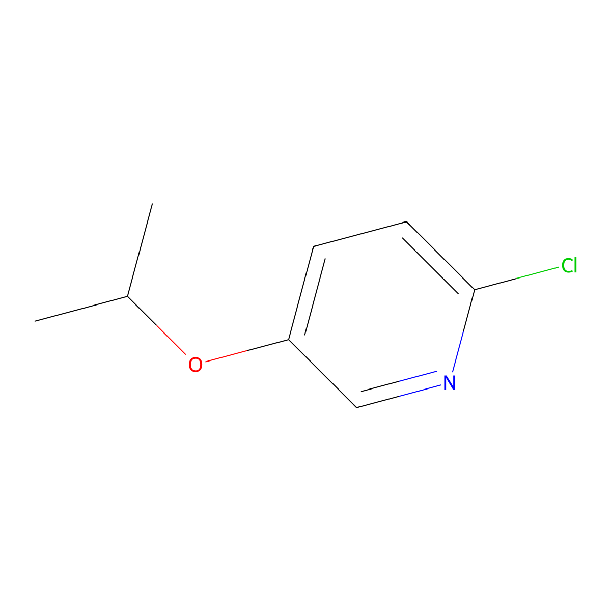 2-Chloro-5-isopropoxypyridine molecular structure, CAS 1204483-99-7