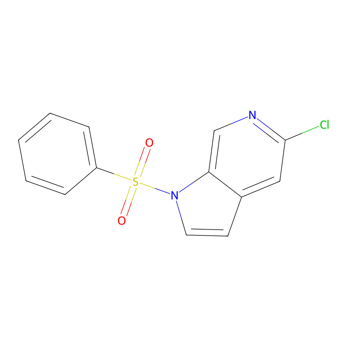 5-Chloro-1-(phenylsulfonyl)-6-azaindole molecular structure, CAS 1204501-41-6