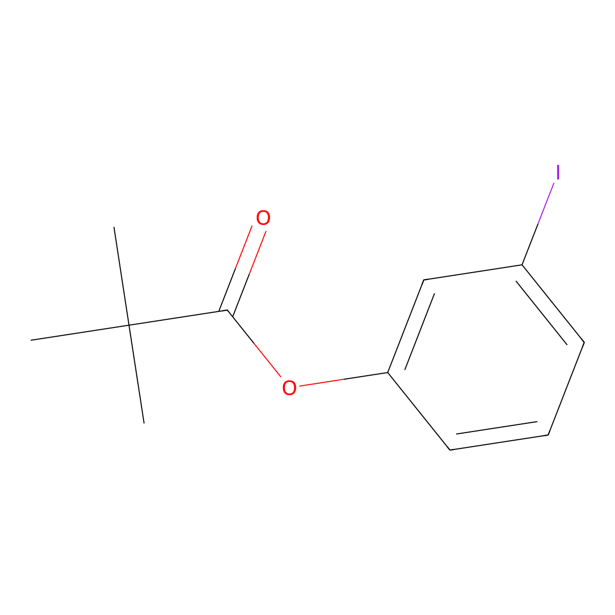 3-Iodophenyl pivalate molecular structure, CAS 1204517-76-9