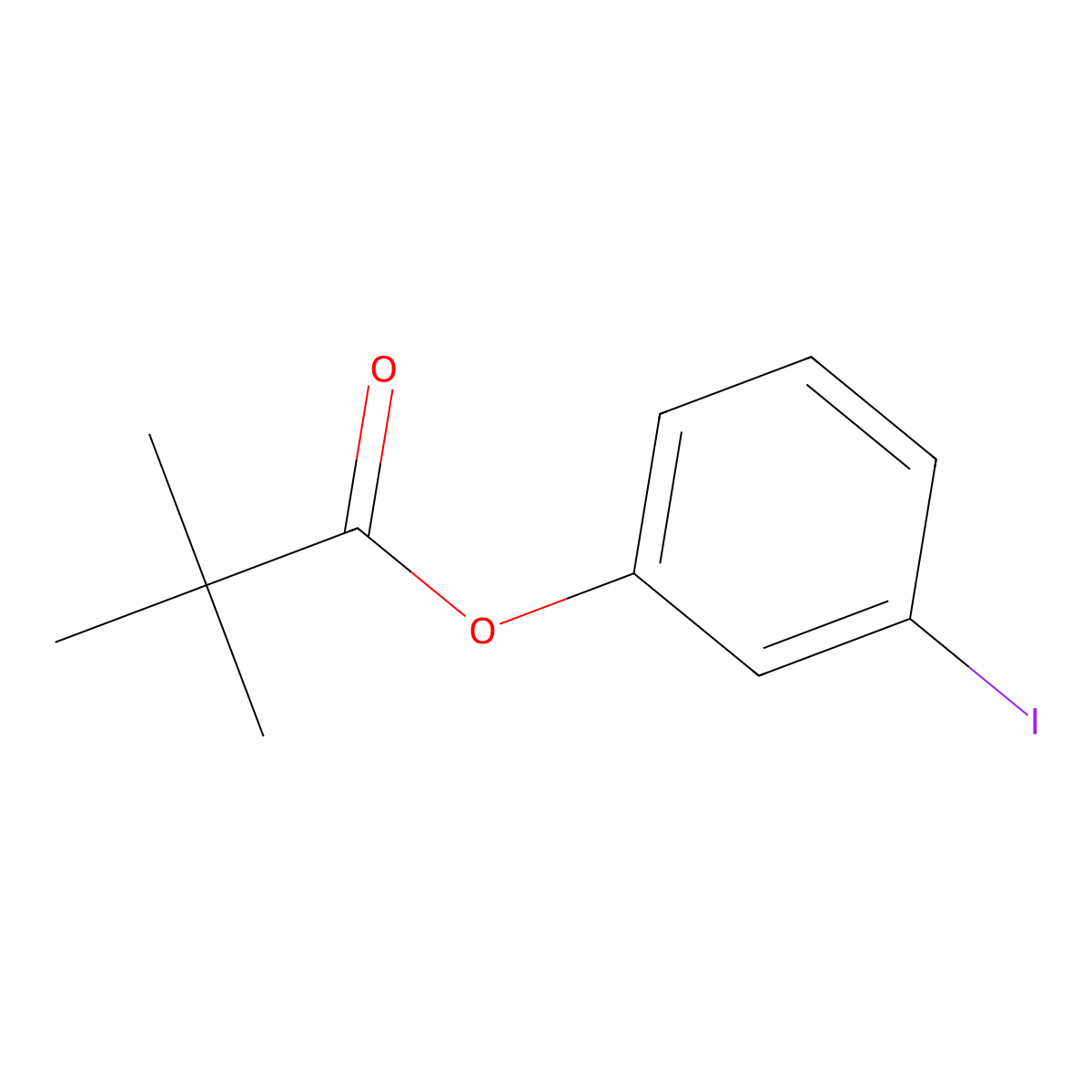 3-Iodophenyl pivalate molecular structure, CAS 1204517-76-9