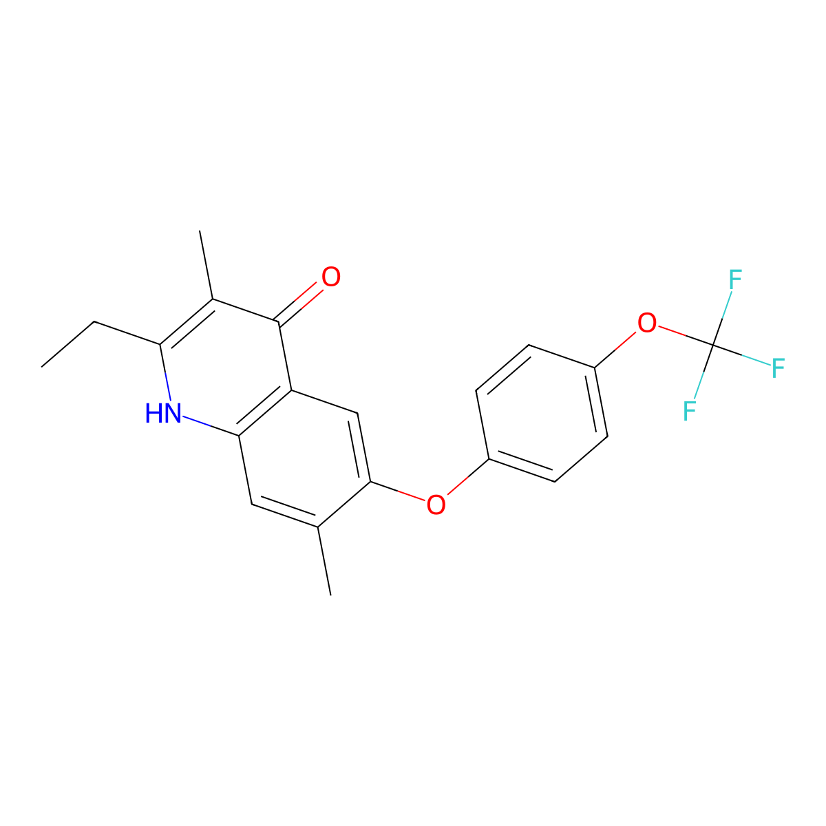 Des-Methylcarbonate Hydroxy Flometoquin molecular structure, CAS 1204518-38-6