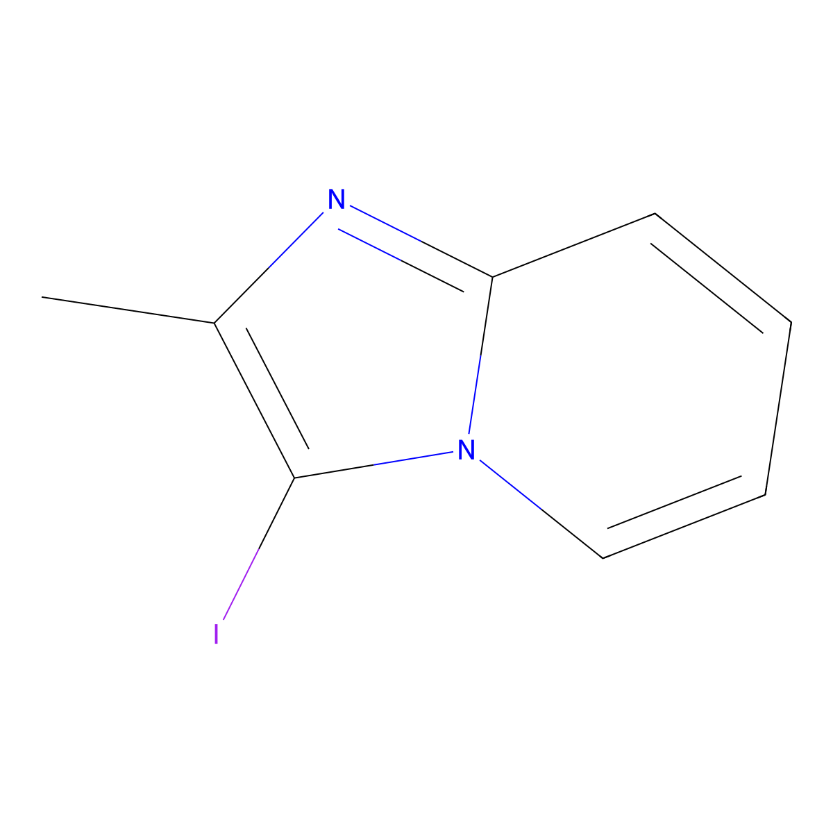 3-Iodo-2-methylimidazo[1,2-a]pyridine molecular structure, CAS 1204527-14-9
