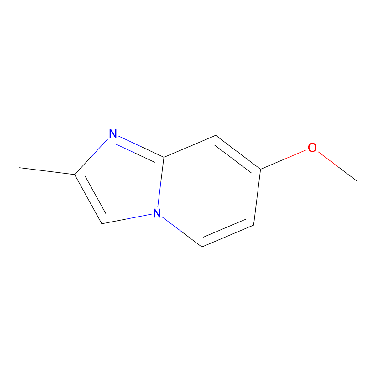 7-Methoxy-2-methylimidazo[1,2-a]pyridine molecular structure, CAS 1204527-87-6