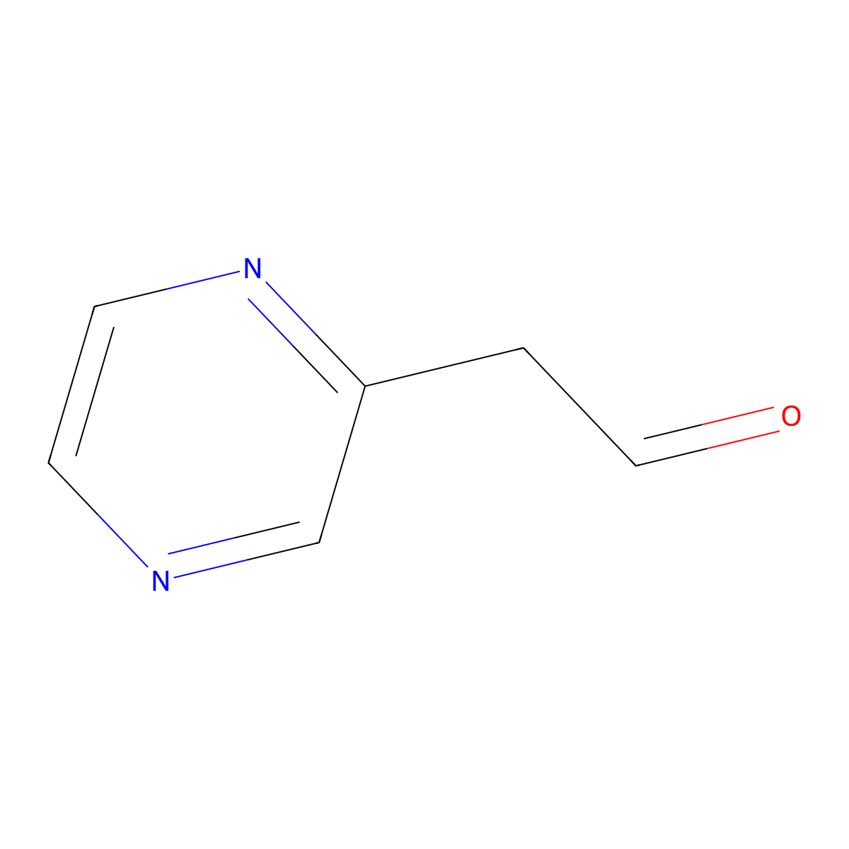 2-(Pyrazin-2-YL)acetaldehyde molecular structure, CAS 120455-85-8