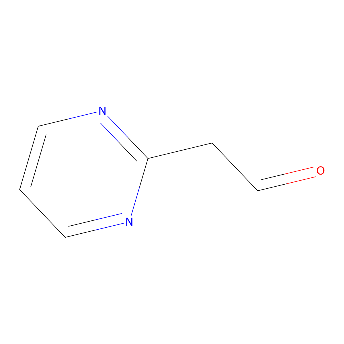 2-(Pyrimidin-2-YL)acetaldehyde molecular structure, CAS 120455-86-9