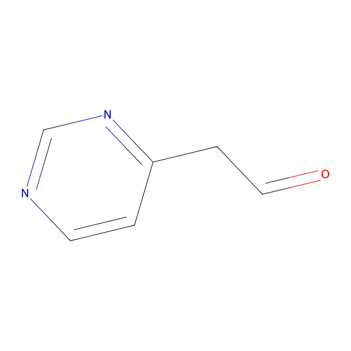 2-(Pyrimidin-4-YL)acetaldehyde molecular structure, CAS 120455-87-0