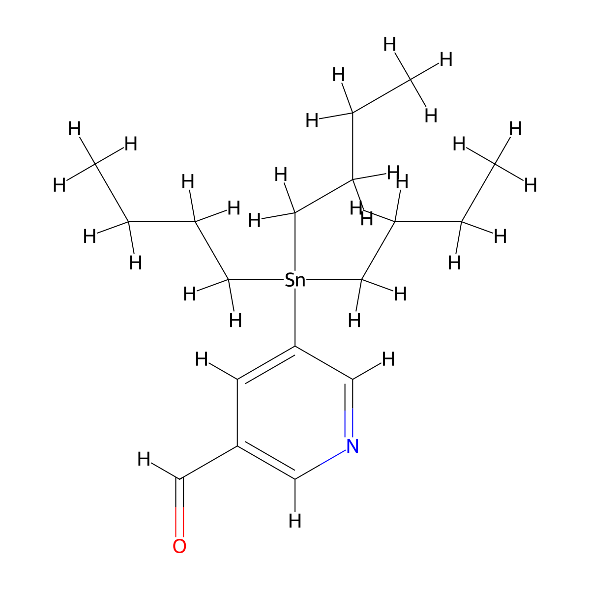 5-(Tributylstannyl)pyridine-3-carbaldehyde molecular structure, CAS 1204580-68-6