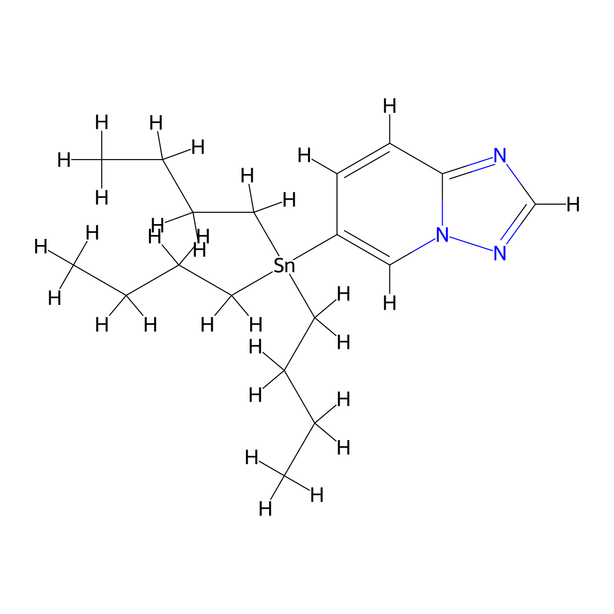 6-Tributylstannyl[1,2,4]triazolo[1,5-a]pyridine molecular structure, CAS 1204580-82-4