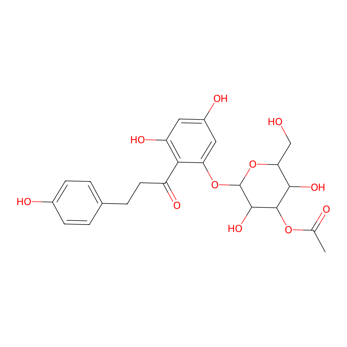 3''-O-Acetylphloridzin molecular structure, CAS 1204592-14-2