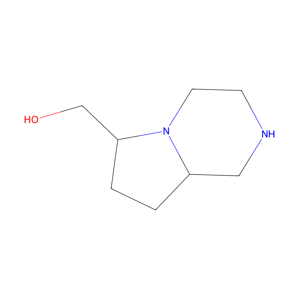 (Octahydropyrrolo[1,2-a]pyrazin-6-yl)methanol molecular structure, CAS 1204602-95-8