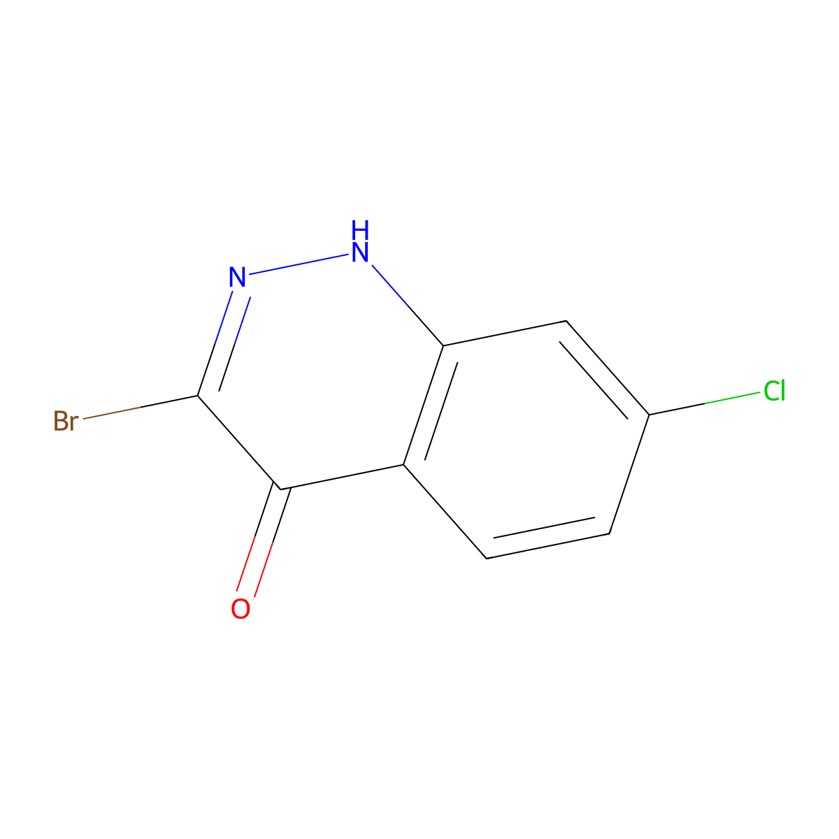 3-Bromo-7-chlorocinnolin-4-OL molecular structure, CAS 1204652-85-6