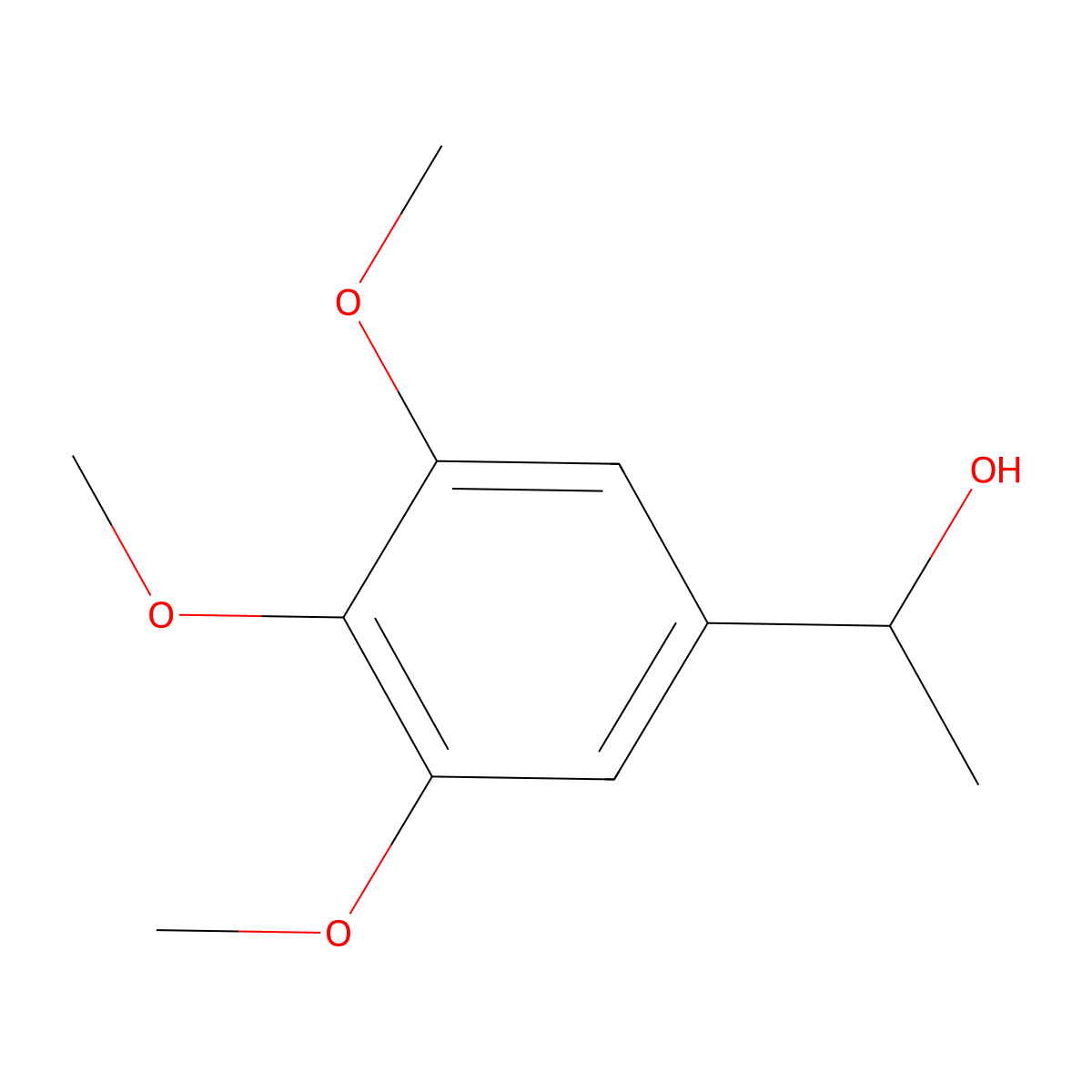 (1R)-1-(3,4,5-trimethoxyphenyl)ethan-1-ol molecular structure, CAS 120466-68-4