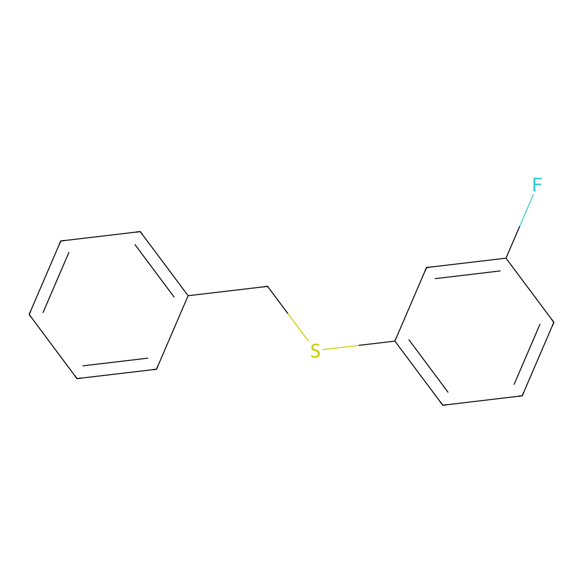 1-Fluoro-3-[(phenylmethyl)thio]benzene molecular structure, CAS 1204677-76-8