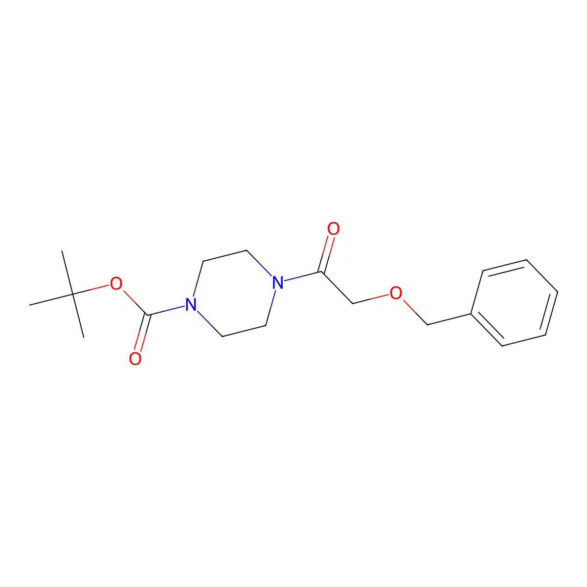 tert-Butyl 4-[2-(benzyloxy)acetyl]piperazine-1-carboxylate molecular structure, CAS 1204701-63-2