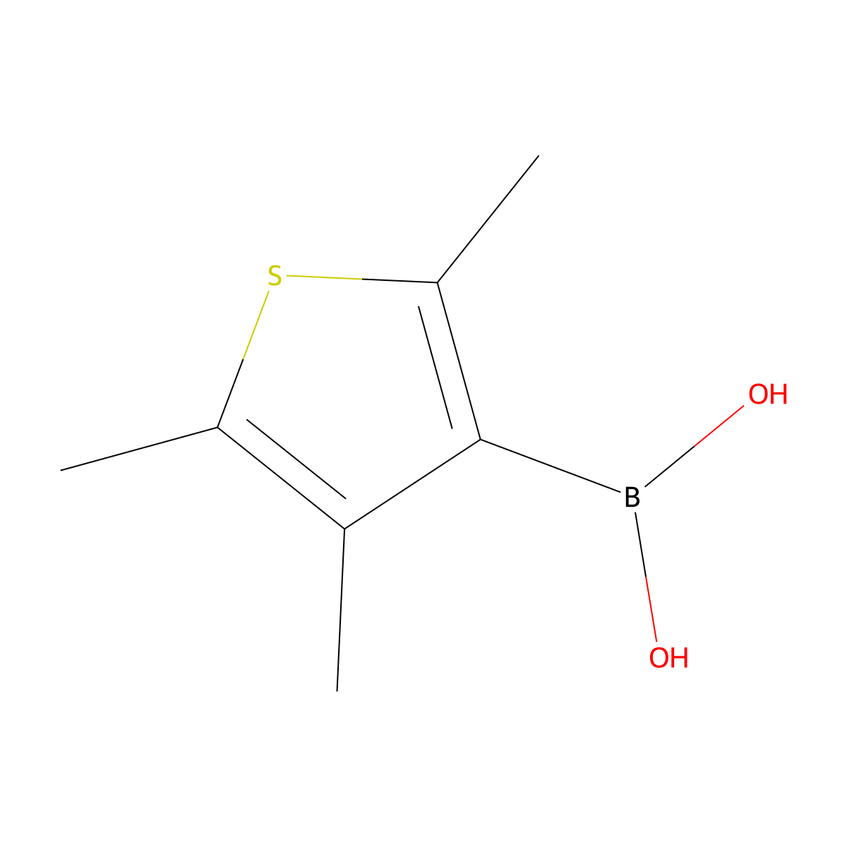 (2,4,5-Trimethylthiophen-3-yl)boronic acid molecular structure, CAS 1204763-24-5