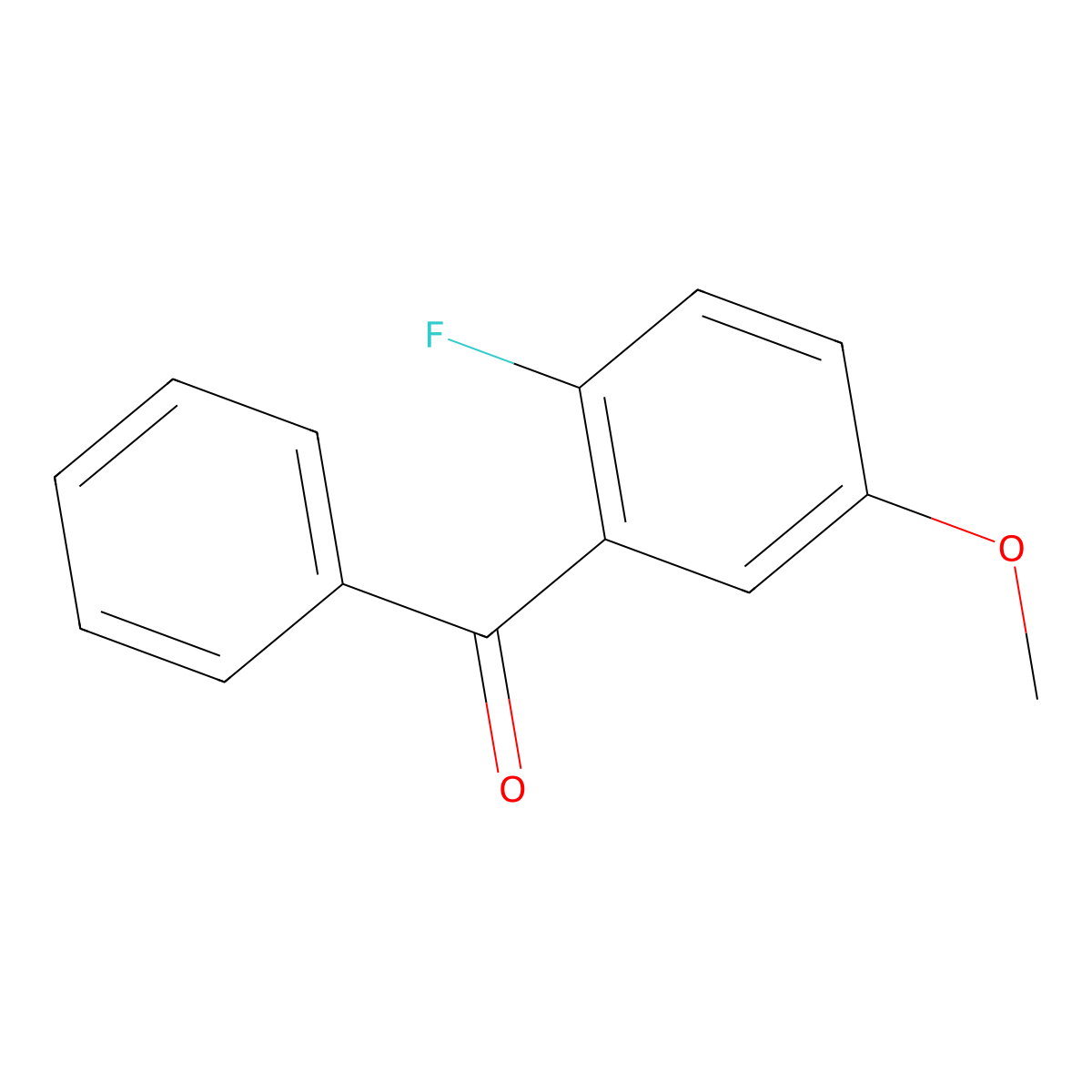 (2-Fluoro-5-methoxyphenyl)phenylmethanone molecular structure, CAS 1204772-80-4