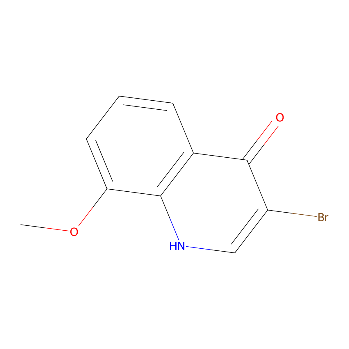3-Bromo-8-methoxyquinolin-4(1H)-one molecular structure, CAS 1204811-42-6