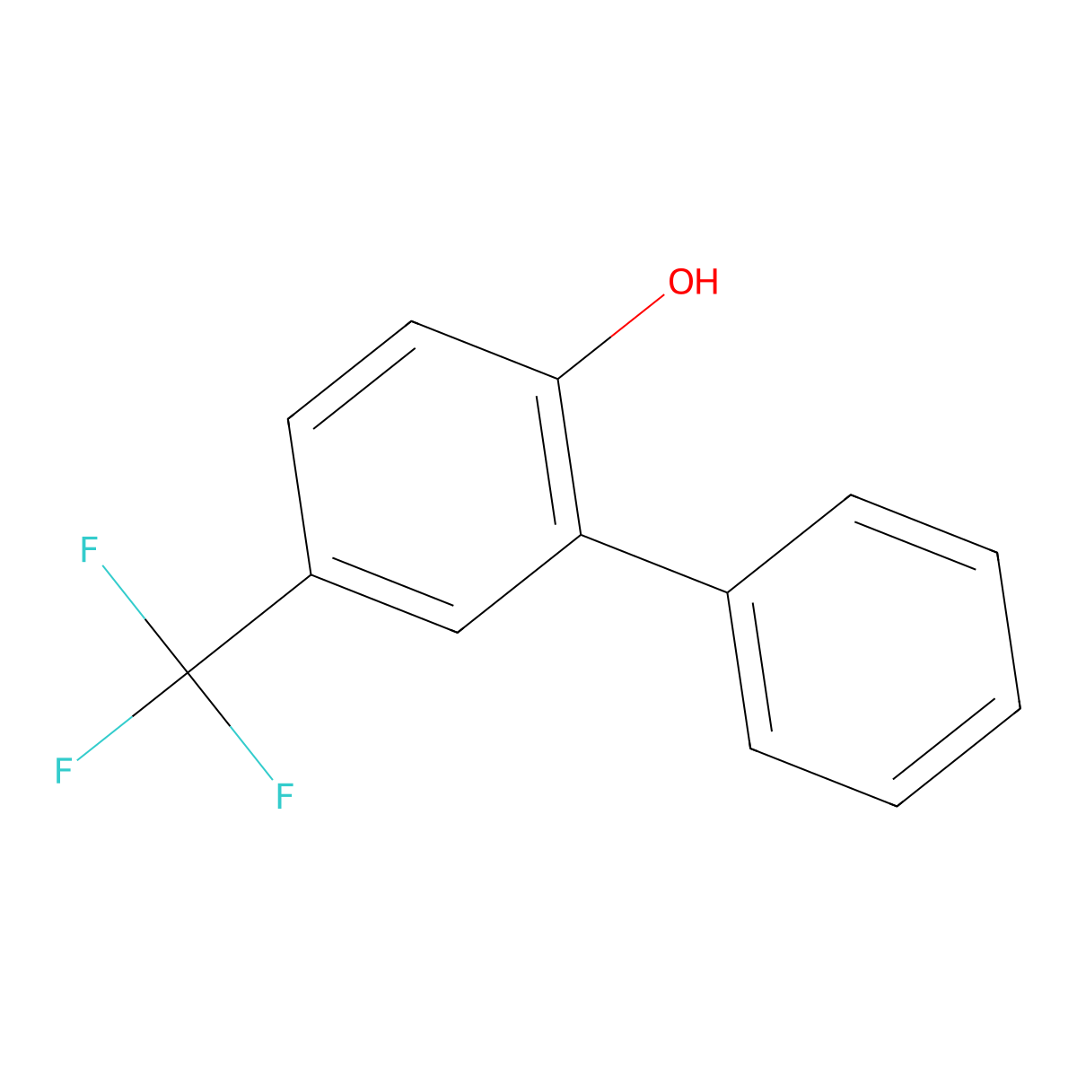 5-(Trifluoromethyl)-[1,1'-biphenyl]-2-ol molecular structure, CAS 1204817-26-4
