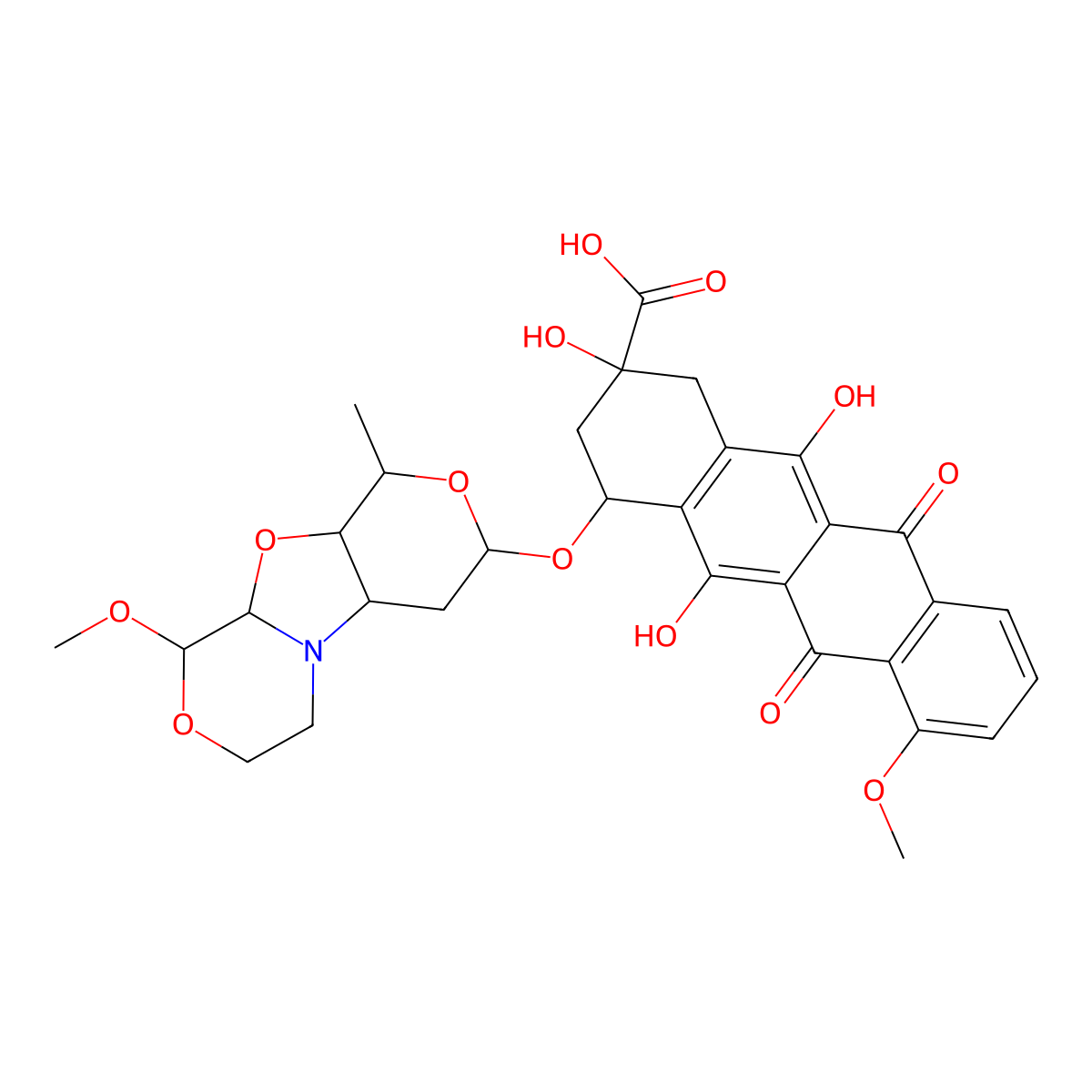 PNU-159682 carboxylic acid molecular structure, CAS 1204819-92-0