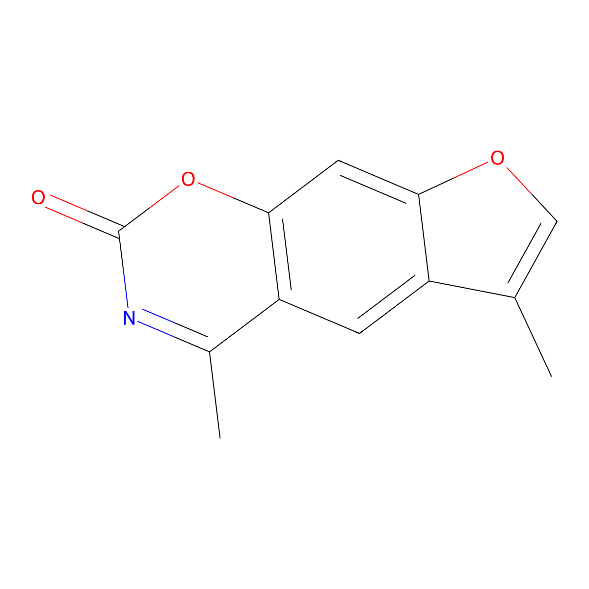 4,4'-Dimethylazapsoralen molecular structure, CAS 120482-96-4