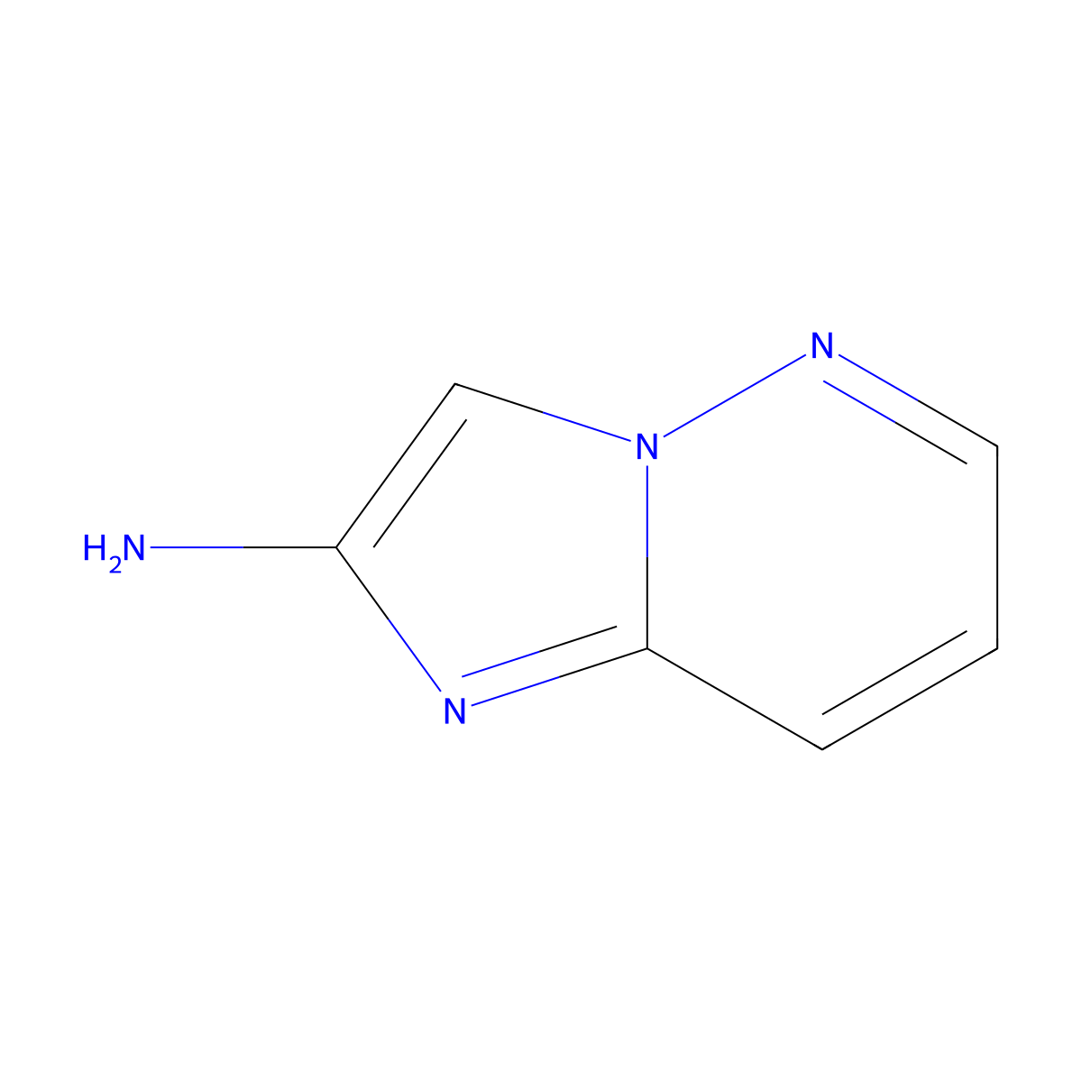 Imidazo[1,2-b]pyridazin-2-amine molecular structure, CAS 1204833-05-5
