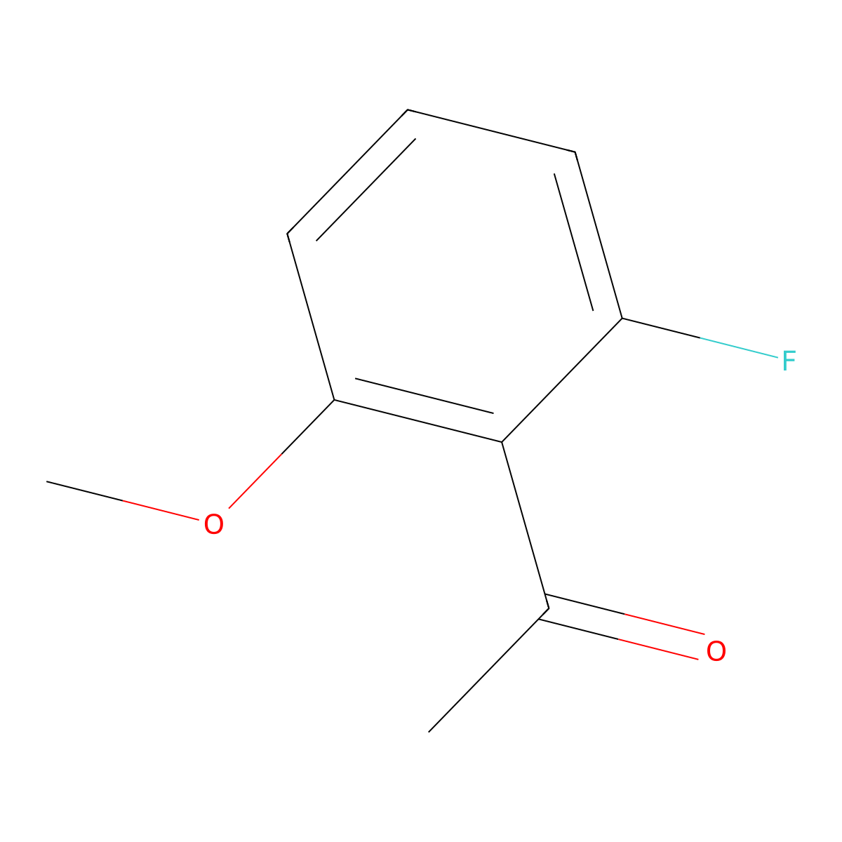 2'-Fluoro-6'-methoxyacetophenone molecular structure, CAS 120484-50-6