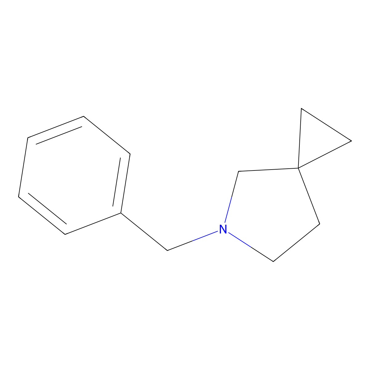 5-Benzyl-5-azaspiro[2.4]heptane molecular structure, CAS 1204875-03-5