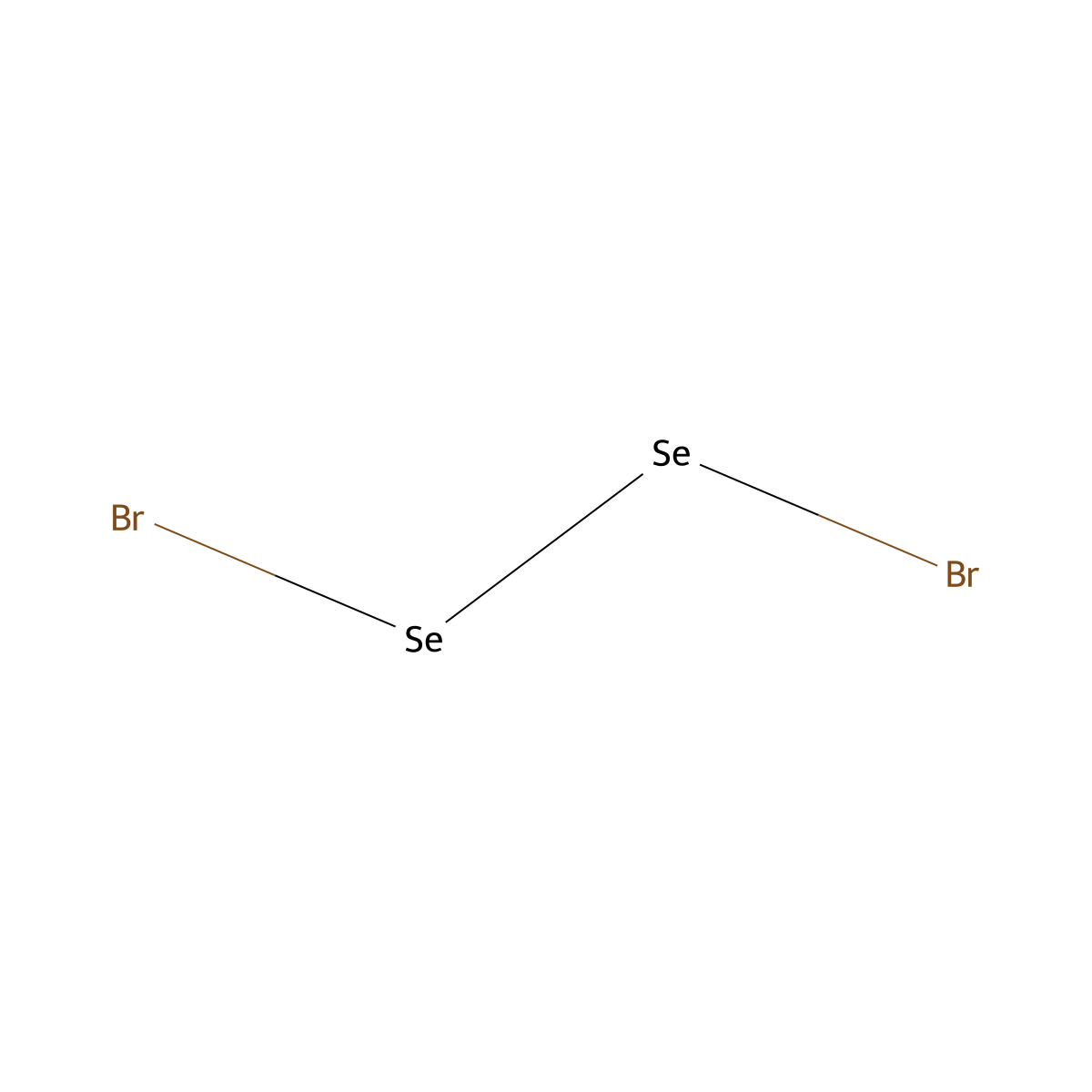 Diselenium dibromide molecular structure, CAS 12049-00-2