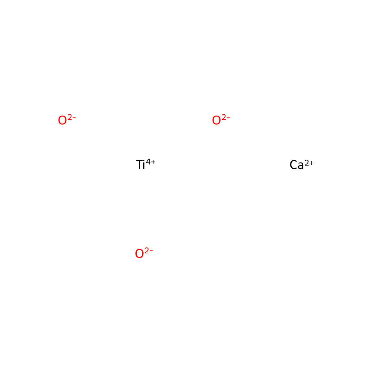 Calcium titanate molecular structure, CAS 12049-50-2