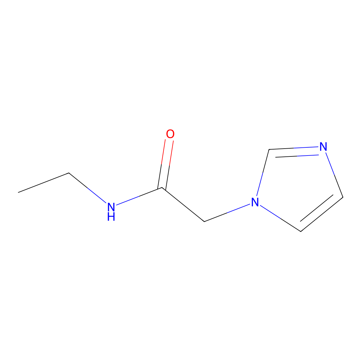 N-Ethyl-2-(1-imidazolyl)acetamide molecular structure, CAS 1204921-90-3