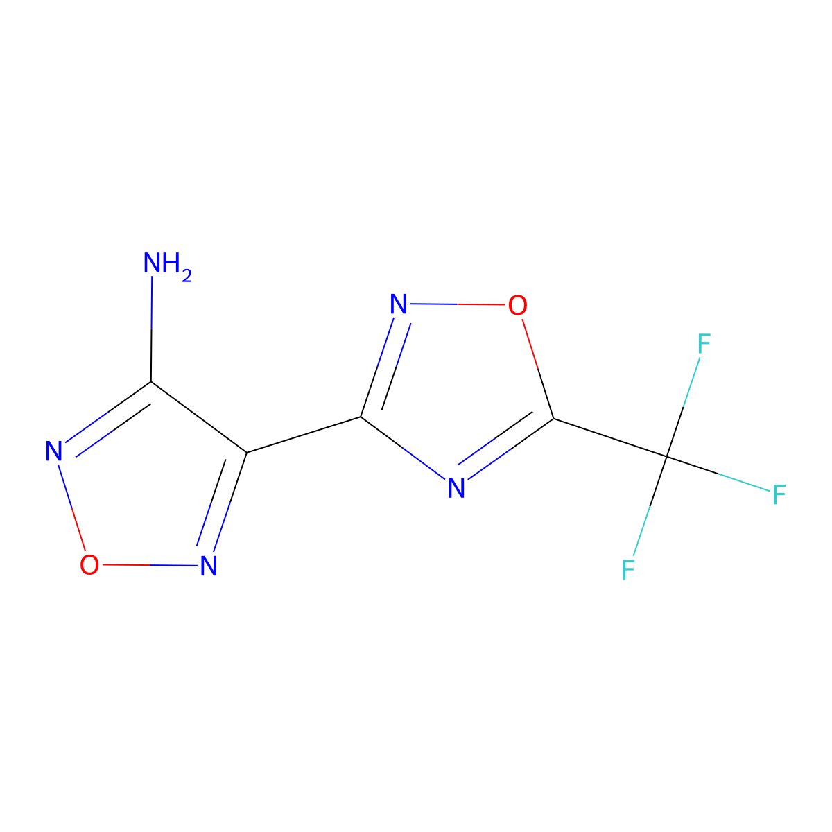 4-[5-(Trifluoromethyl)-1,2,4-oxadiazol-3-yl]-1,2,5-oxadiazol-3-amine molecular structure, CAS 120493-19-8