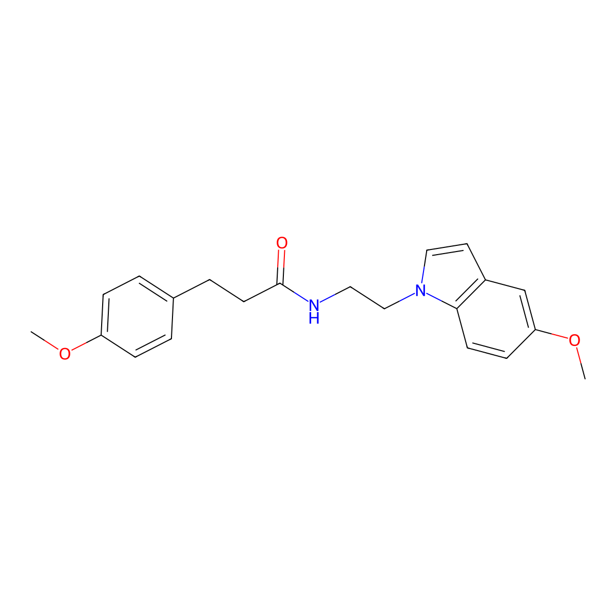 N-[2-(5-methoxy-1H-indol-1-yl)ethyl]-3-(4-methoxyphenyl)propanamide molecular structure, CAS 1204953-52-5