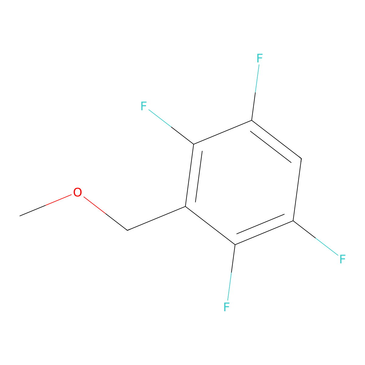 1,2,4,5-Tetrafluoro-3-(methoxymethyl)benzene molecular structure, CAS 1204956-85-3