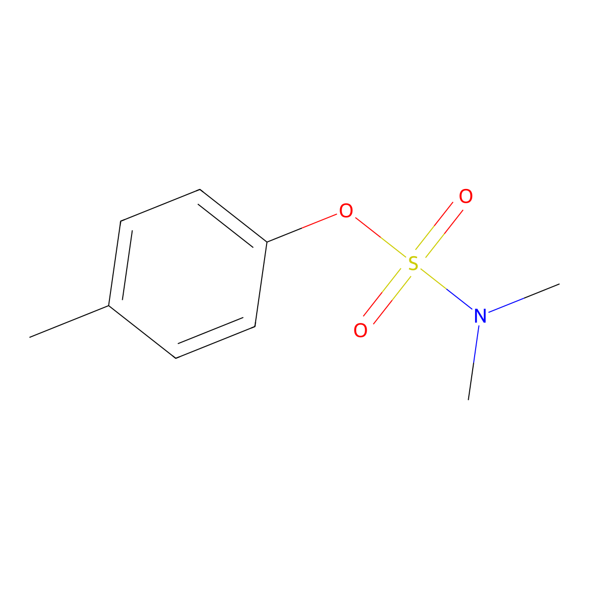 4-methylphenyl N,N-dimethylsulfamate molecular structure, CAS 1205-61-4