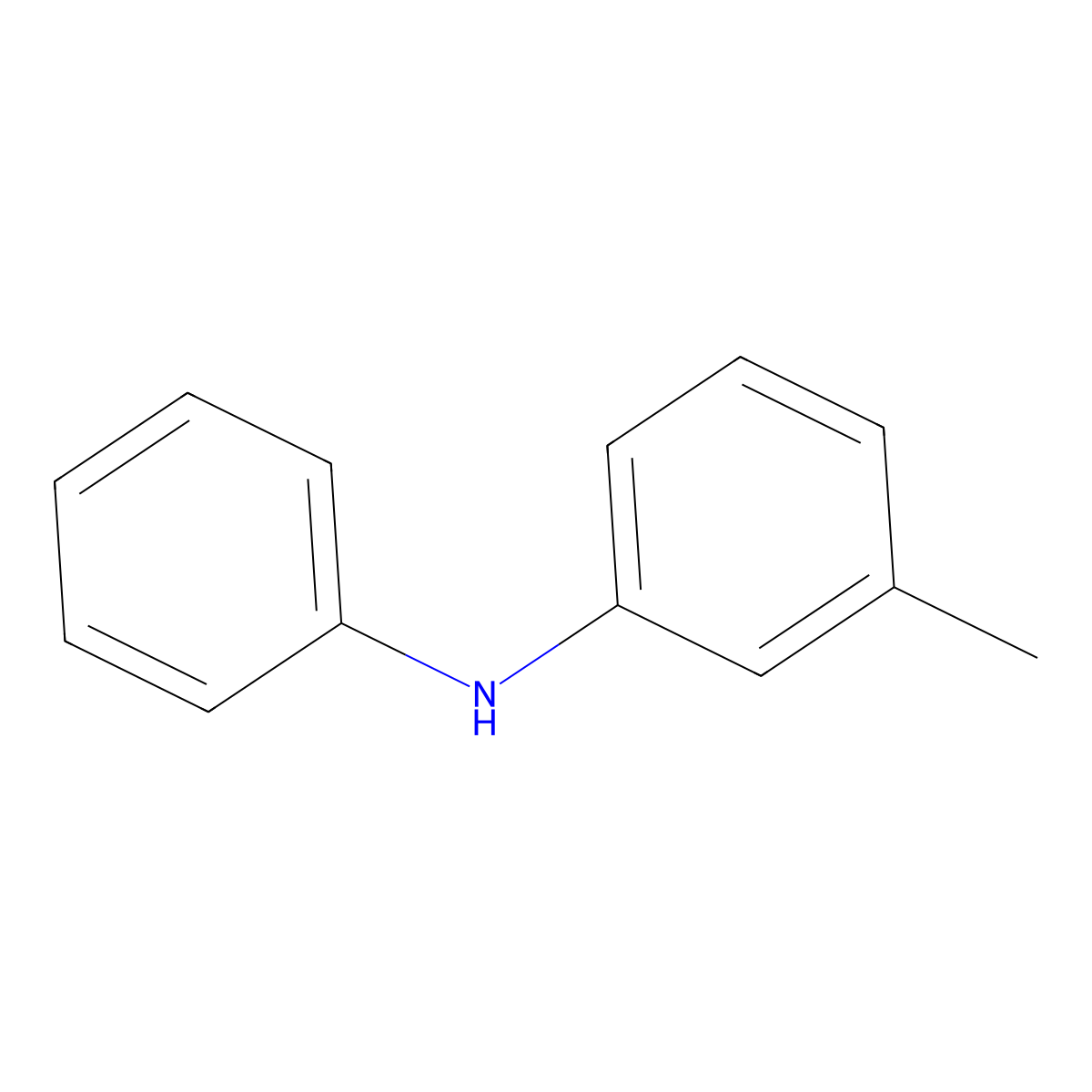 N-(3-Methylphenyl)aniline molecular structure, CAS 1205-64-7