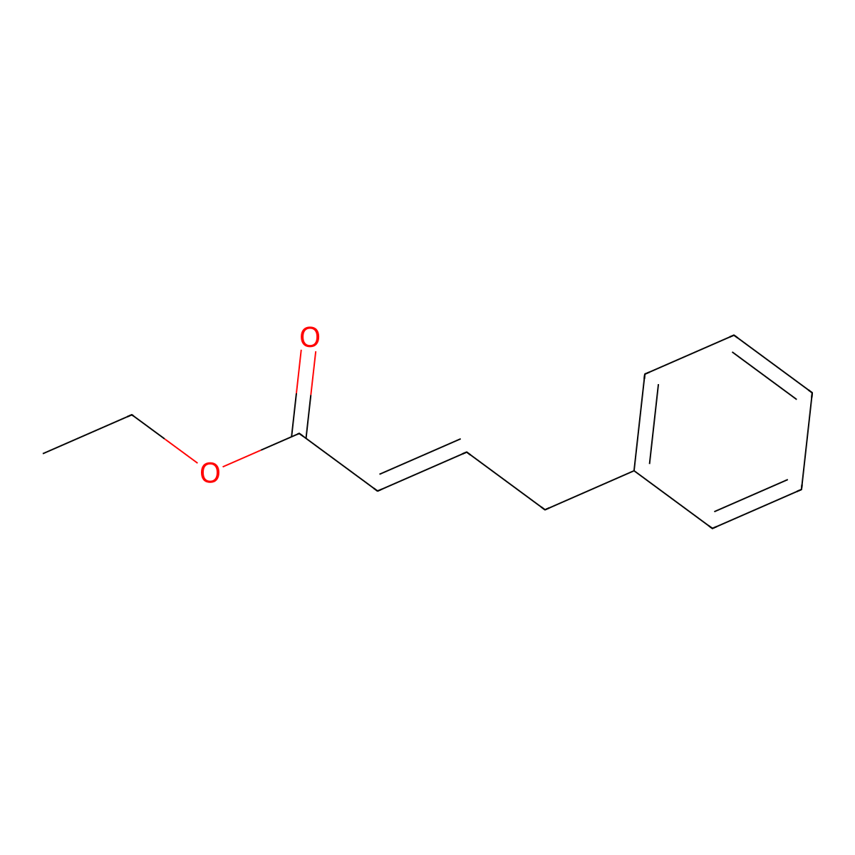 Ethyl 4-phenylbut-2-enoate molecular structure, CAS 1205-84-1