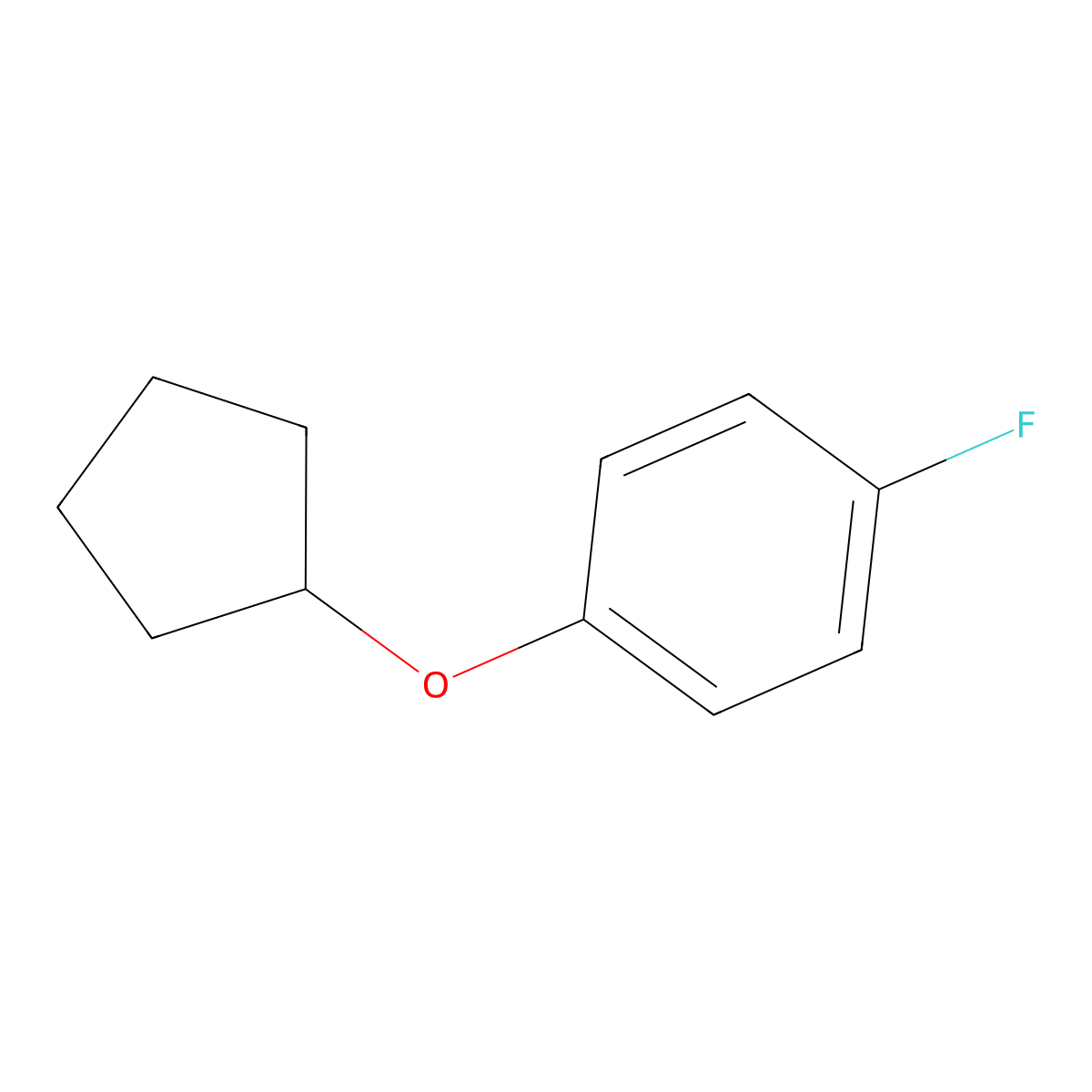 1-(Cyclopentyloxy)-4-fluorobenzene molecular structure, CAS 1205009-92-2