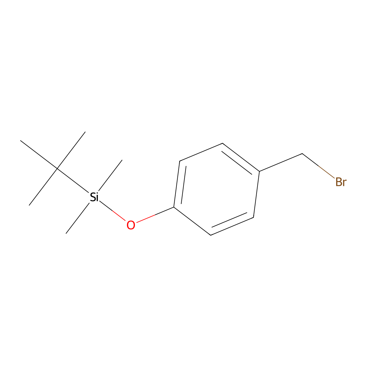 (4-(Bromomethyl)phenoxy)(tert-butyl)dimethylsilane molecular structure, CAS 120506-39-0