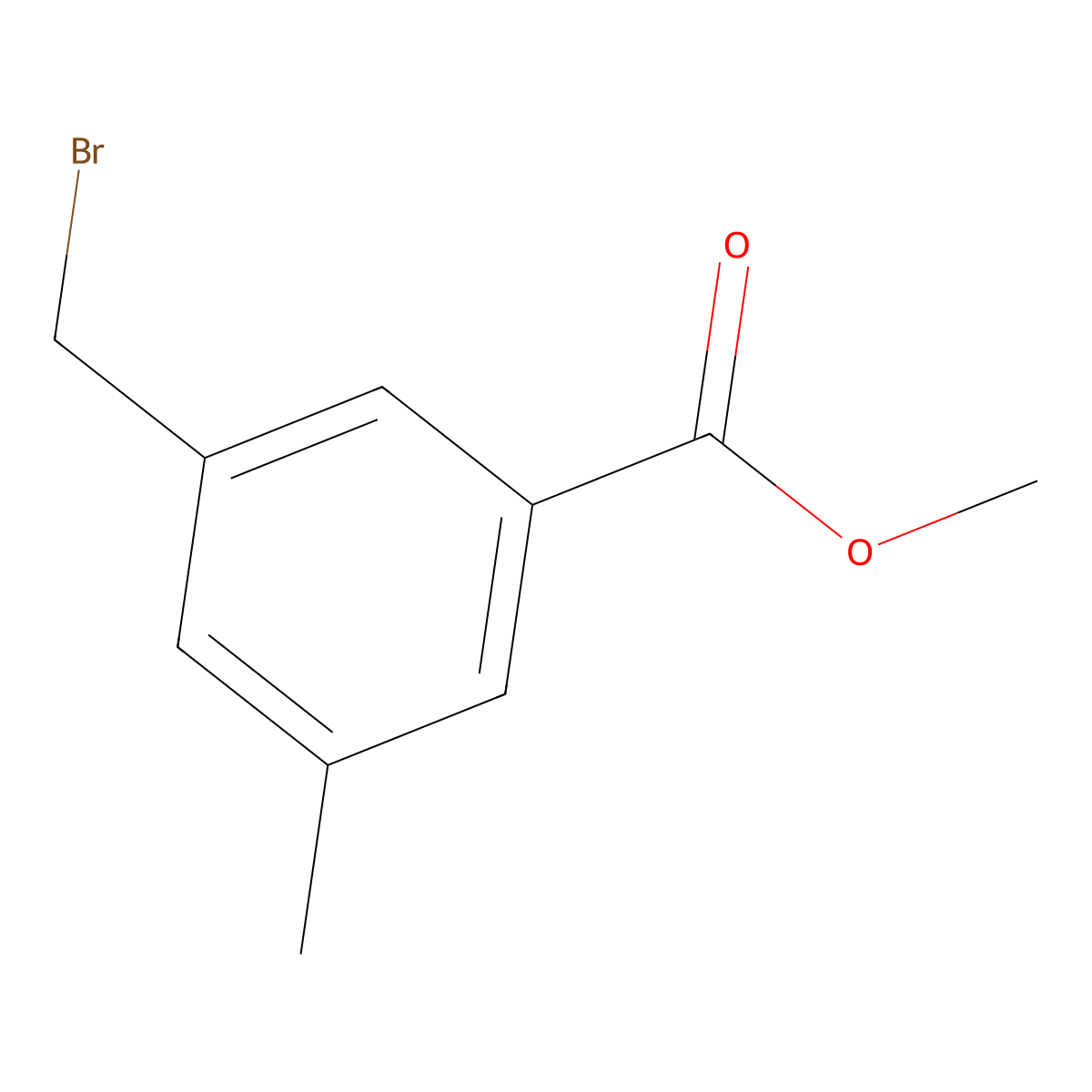 Methyl 3-(Bromomethyl)-5-methylbenzoate molecular structure, CAS 120511-79-7