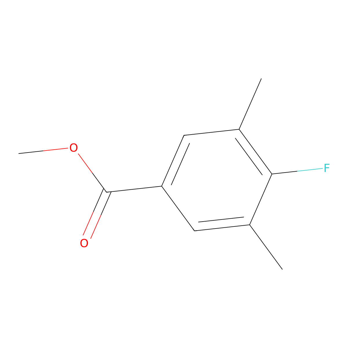 Methyl 3,5-dimethyl-4-fluorobenzoate molecular structure, CAS 120512-60-9