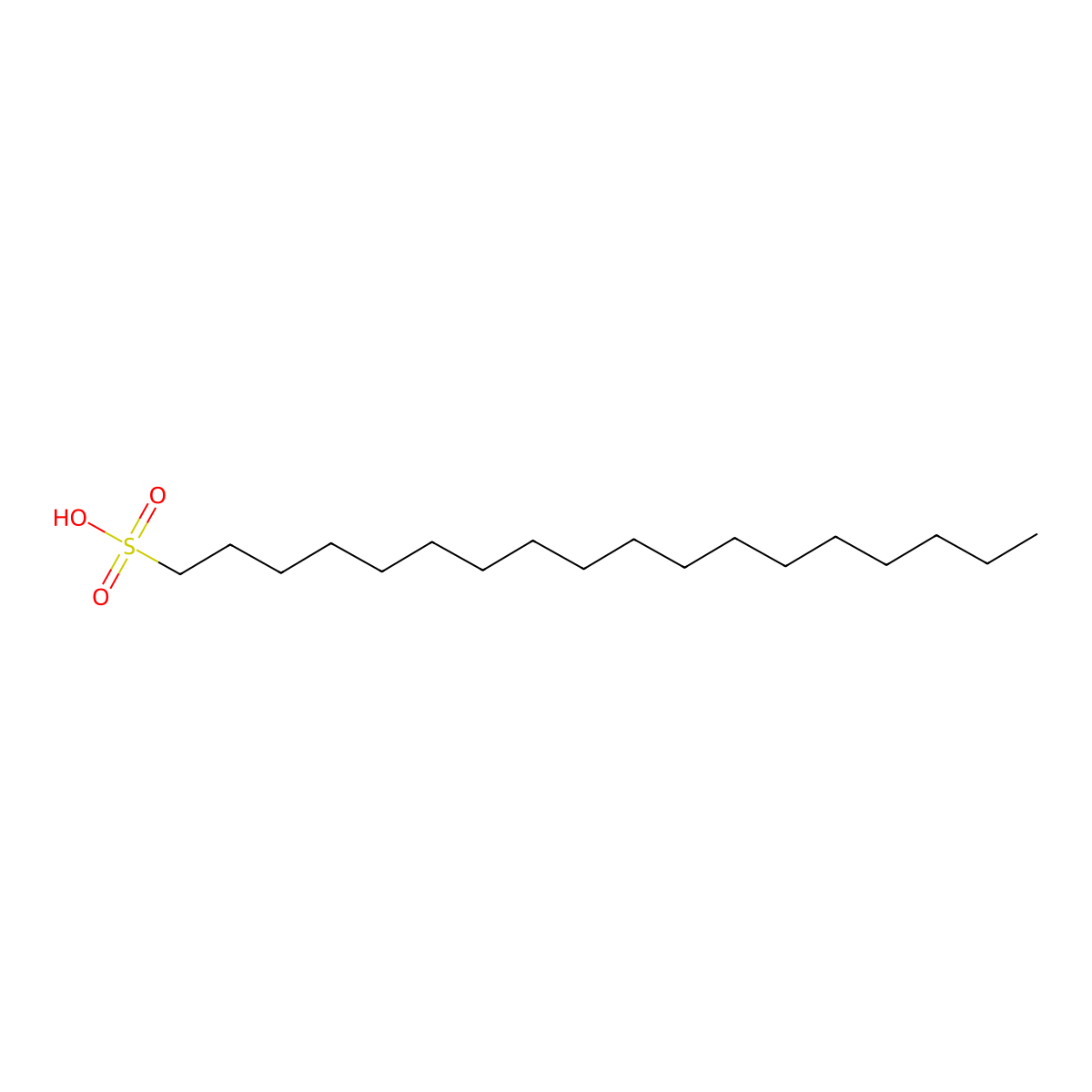 1-Octadecanesulfonic acid molecular structure, CAS 120519-47-3