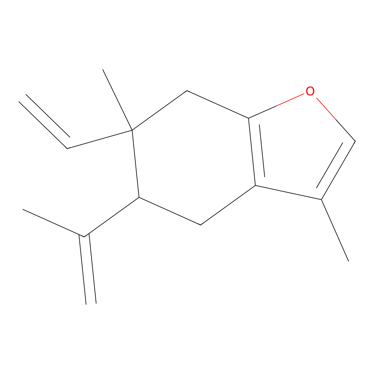 Furanoelemene molecular structure, CAS 120520-43-6