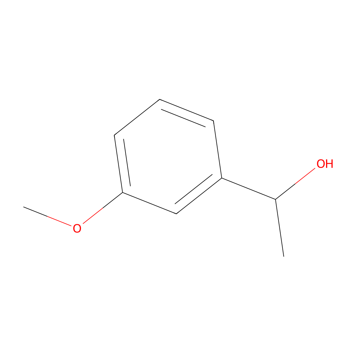 3-Methoxy-alpha-methylbenzyl alcohol, (+)- molecular structure, CAS 120523-12-8