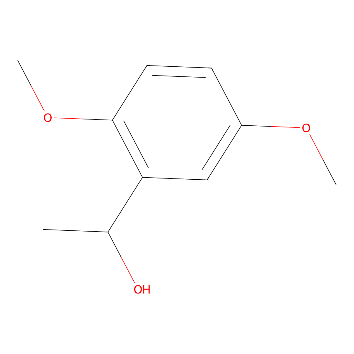 (1R)-1-(2,5-dimethoxyphenyl)ethan-1-ol molecular structure, CAS 120523-13-9