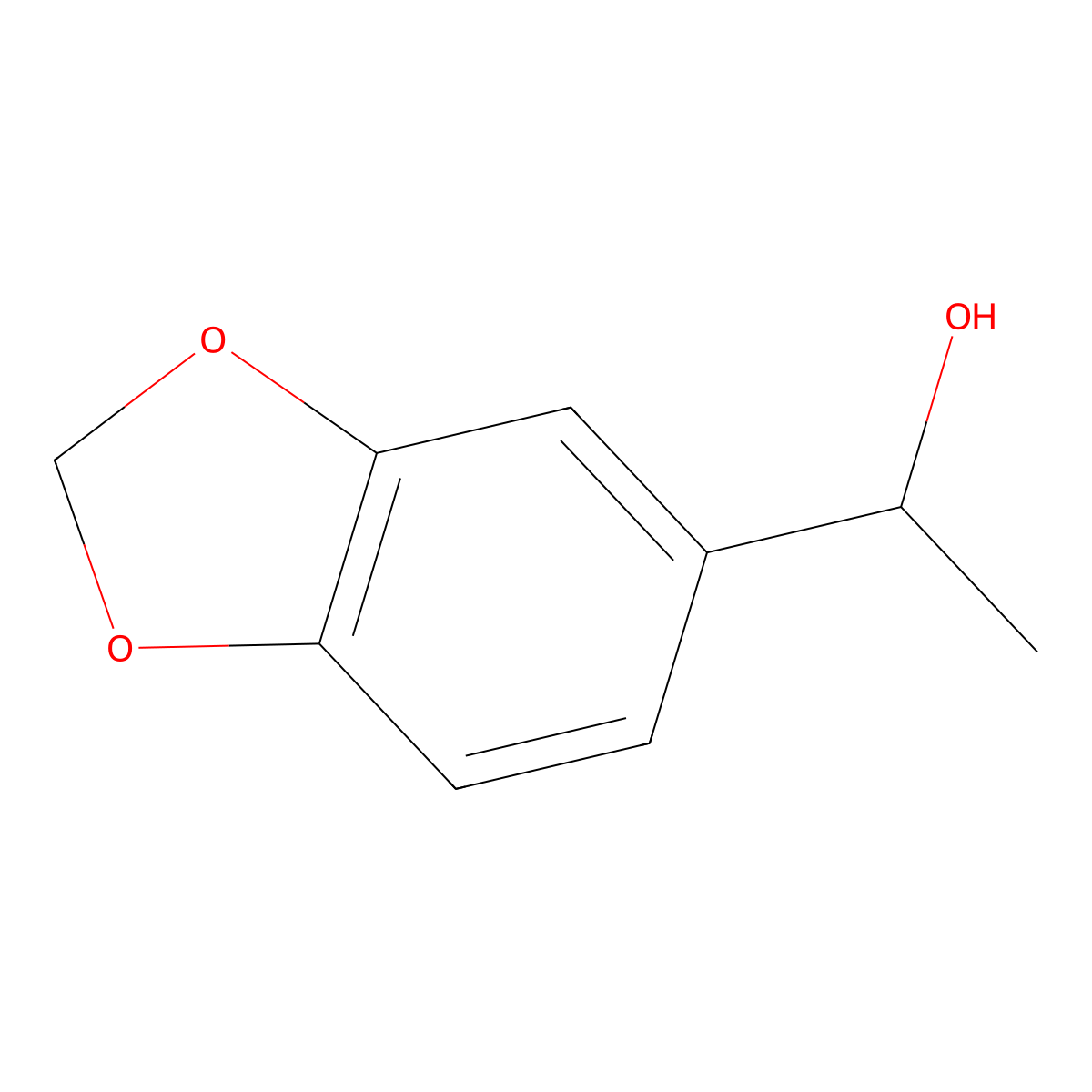 (alphaR)-alpha-Methyl-1,3-benzodioxole-5-methanol molecular structure, CAS 120523-14-0